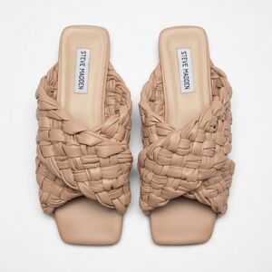 Steve Madden Women's Tan Woven Sandals